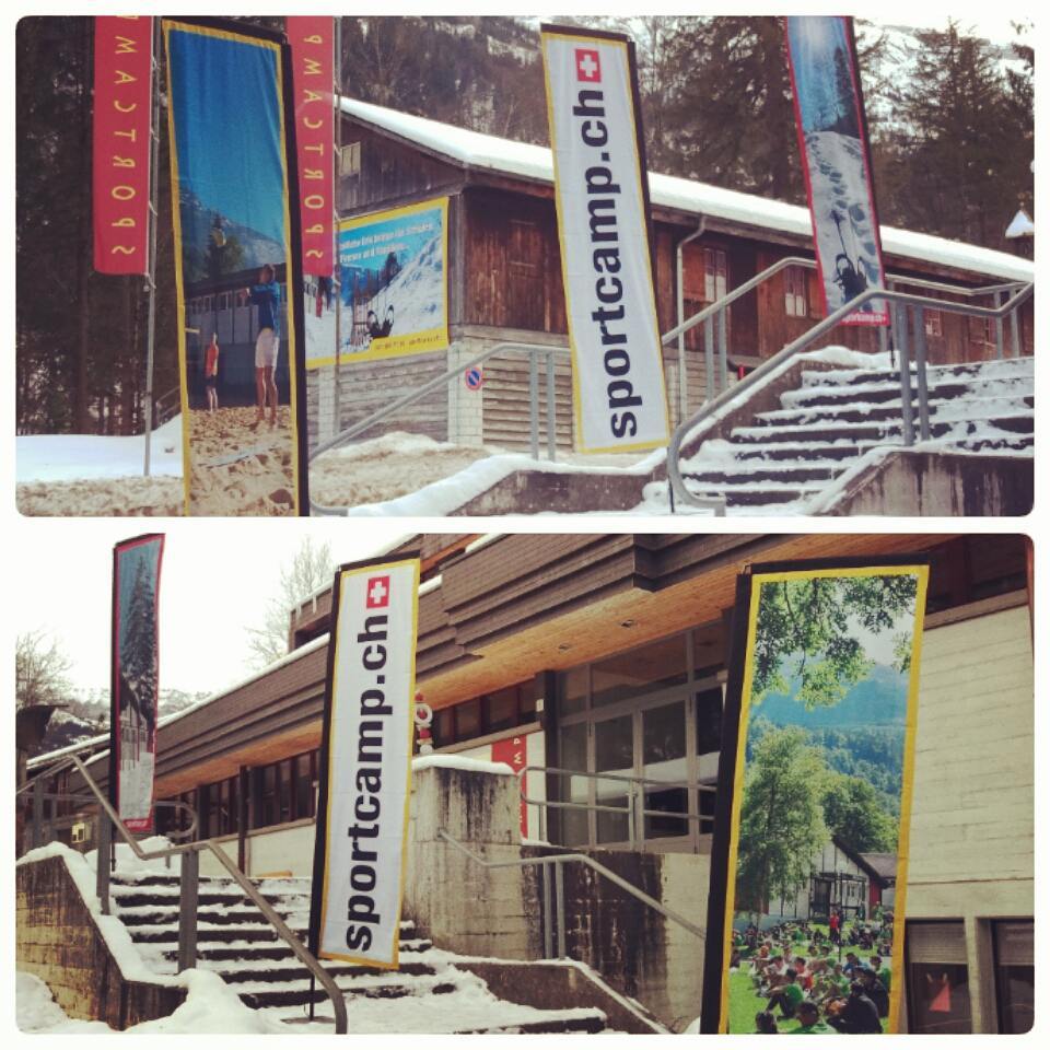 News aus dem Camp: unsere neuen Banner sind eingetroffen! :) #happyfriday #news #winter #sportcampmelchtal