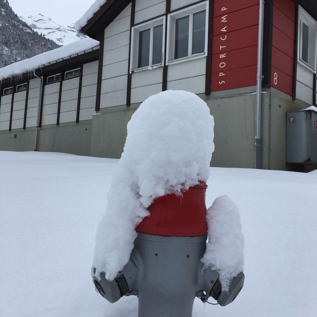 Im Sportcamp hat es ein wenig Schnee gegeben ❄️ 😍